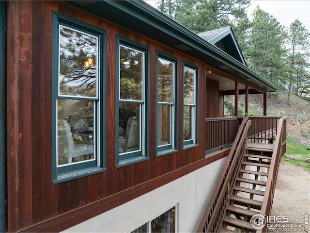 101 Spruce St, Jamestown, CO 80455 - view of home's exterior with stairs