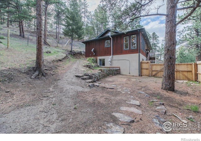 101 Spruce St, Jamestown, CO 80455 - view of side of property with a gate and fence