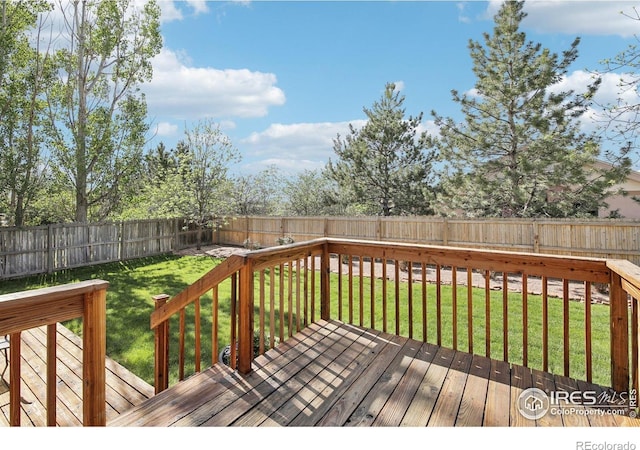 710 Sedge Way, Lafayette, CO 80026 - wooden deck featuring a fenced backyard
