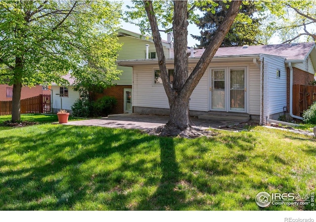 view of front of home with a patio