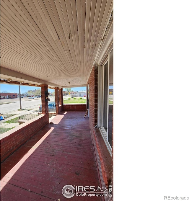 view of deck
