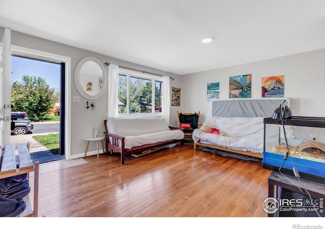 3100 Denton Ave, Boulder, CO 80303 - bedroom with access to outside and wood-type flooring