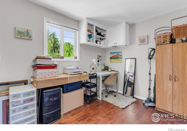 3100 Denton Ave, Boulder, CO 80303 - office area with dark wood-style flooring