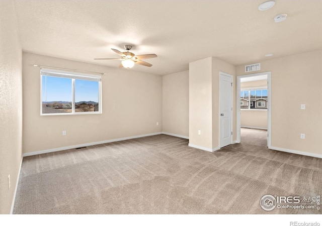 3751 Beech Tree St, Wellington, CO 80549 - spare room featuring carpet flooring, ceiling fan, and baseboards