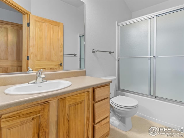 865 Crabapple Ln, Estes Park, CO 80517 - full bath with toilet, vanity, and combined bath / shower with glass door