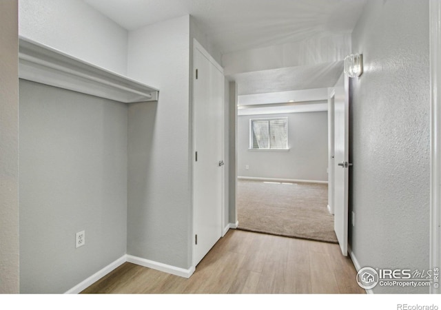 2136 3rd St SW Unit 3, Loveland, CO 80537 - hall with wood finished floors and baseboards