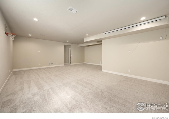4532 Big Horn Pkwy, Johnstown, CO 80534 - finished basement featuring recessed lighting, carpet, and baseboards