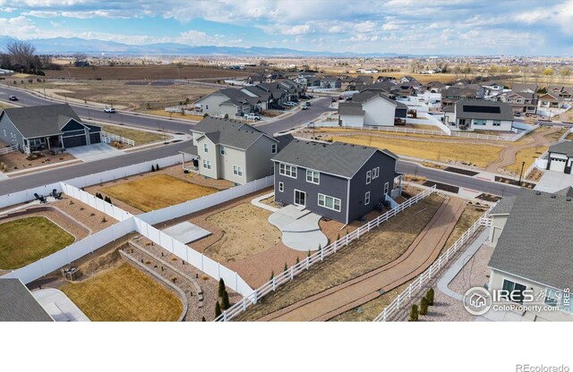 4532 Big Horn Pkwy, Johnstown, CO 80534 - aerial perspective of suburban area with mountains
