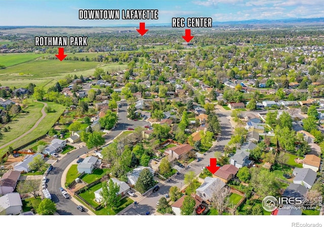 1201 Stein St, Lafayette, CO 80026 - aerial perspective of suburban area
