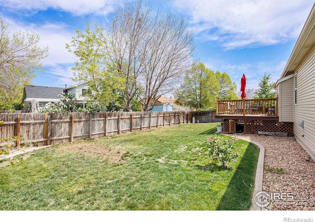 5049 W 2nd Street Rd, Greeley, CO 80634 - view of yard featuring a deck