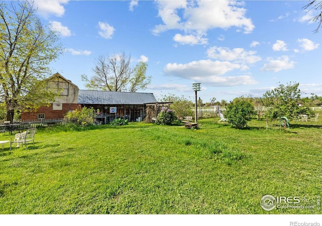 1341 N 95th St, Lafayette, CO 80026 - view of yard with a barn and an outdoor structure