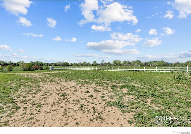 1341 N 95th St, Lafayette, CO 80026 - view of yard featuring a view of countryside and fence