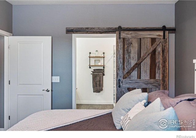 bedroom featuring baseboards