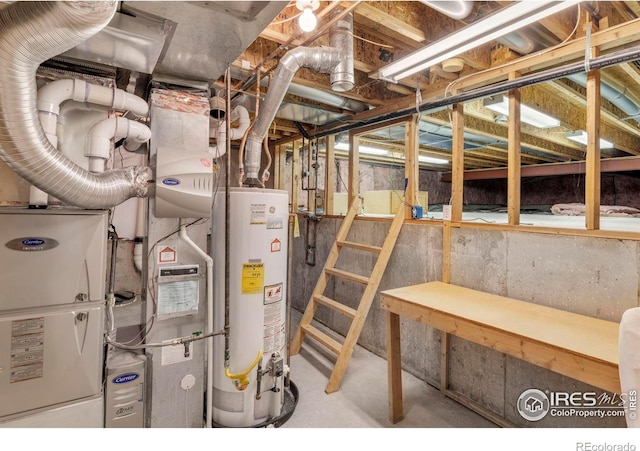 1606 Iris St, Broomfield, CO 80020 - utility room with gas water heater