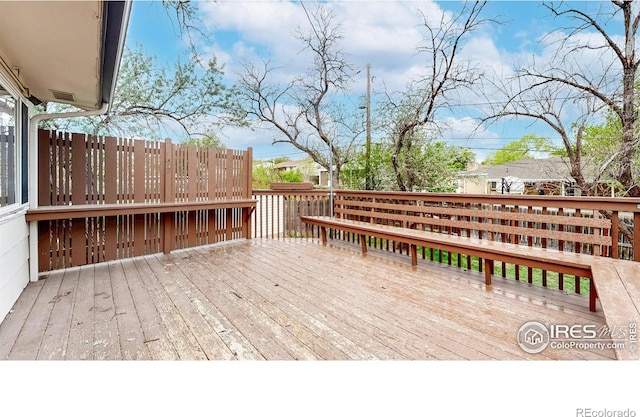 8351 Ralph Ln, Denver, CO 80221 - view of wooden deck