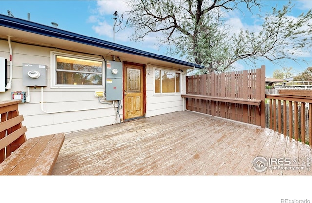 8351 Ralph Ln, Denver, CO 80221 - wooden deck with fence