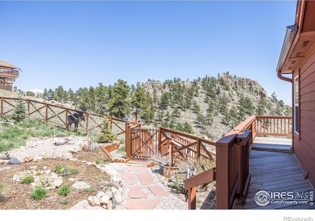 117 Mount Sherman Ct, Livermore, CO 80536 - view of wooden deck