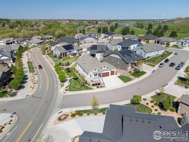 4843 Mariana Hills Cir, Loveland, CO 80537 - aerial overview of property's location featuring nearby suburban area
