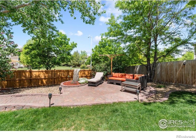 view of patio / terrace with outdoor lounge area