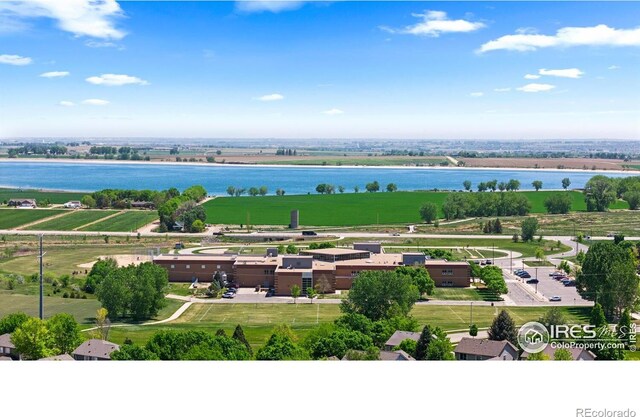 bird's eye view of a large body of water