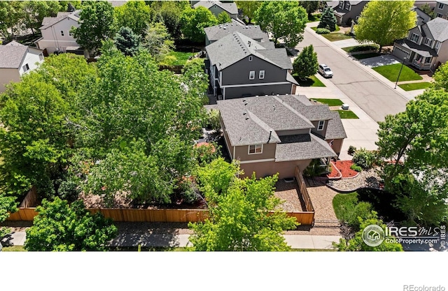 aerial perspective of suburban area