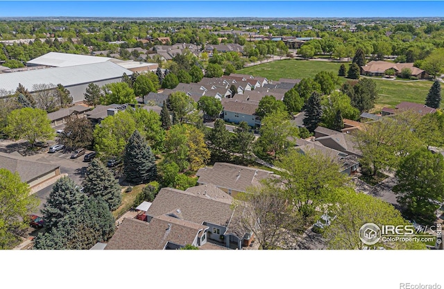 aerial perspective of suburban area