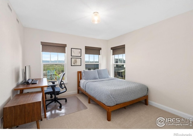 97 Westerly Blvd, Erie, CO 80516 - carpeted bedroom featuring multiple windows, an office area, and baseboards