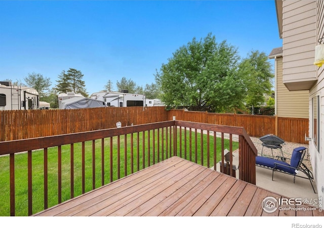3949 Willowood Ave, Loveland, CO 80538 - view of wooden terrace