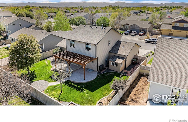 8962 Smoke Signal Way, Wellington, CO 80549 - aerial view of residential area featuring mountains