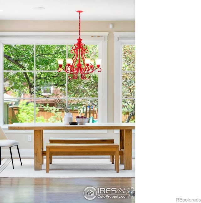 721 9th St, Boulder, CO 80302 - dining area featuring a chandelier