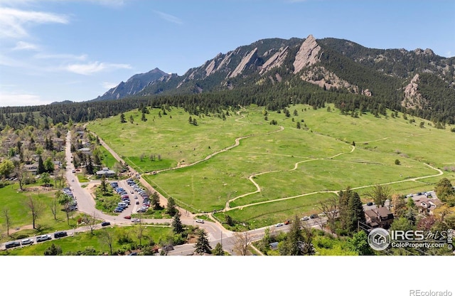 721 9th St, Boulder, CO 80302 - drone / aerial view of a mountainous background