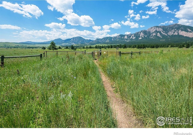 3075 Galena Way, Boulder, CO 80305 - mountain view featuring rural landscape
