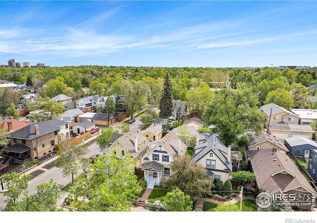 486 N Corona St, Denver, CO 80218 - aerial view of residential area