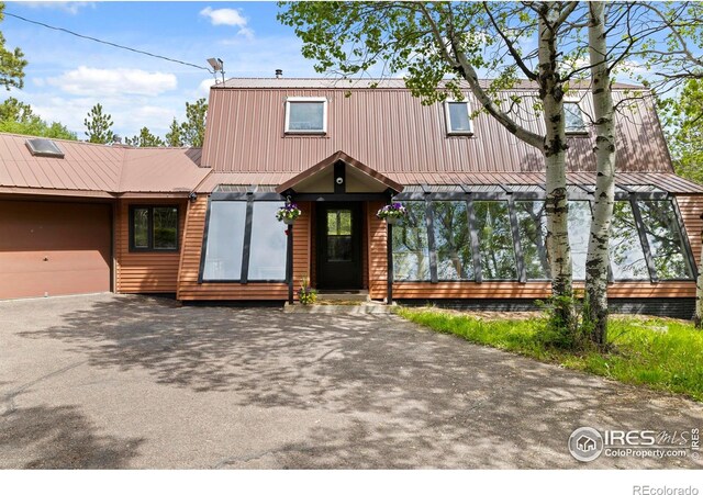 133 Rockledge Cir, Allenspark, CO 80540 - view of front of house featuring a metal roof