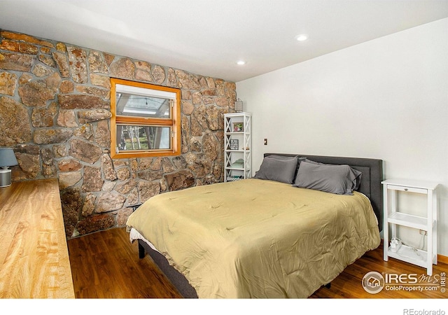 133 Rockledge Cir, Allenspark, CO 80540 - bedroom with wood finished floors
