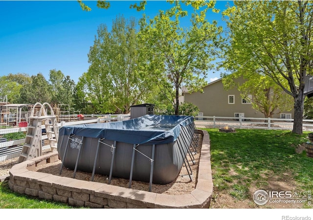 2015 Trail Ridge Dr, Severance, CO 80615 - view of pool with fence