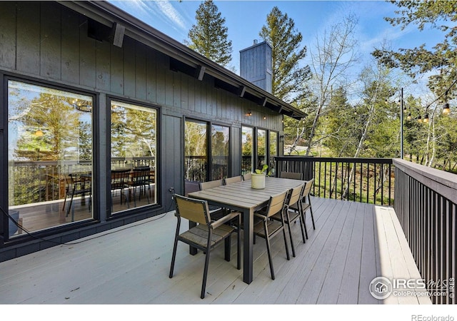 1750 Deer Trail Rd, Boulder, CO 80302 - deck with outdoor dining area
