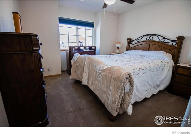 1734 68th Ave, Greeley, CO 80634 - bedroom with carpet, baseboards, and a ceiling fan