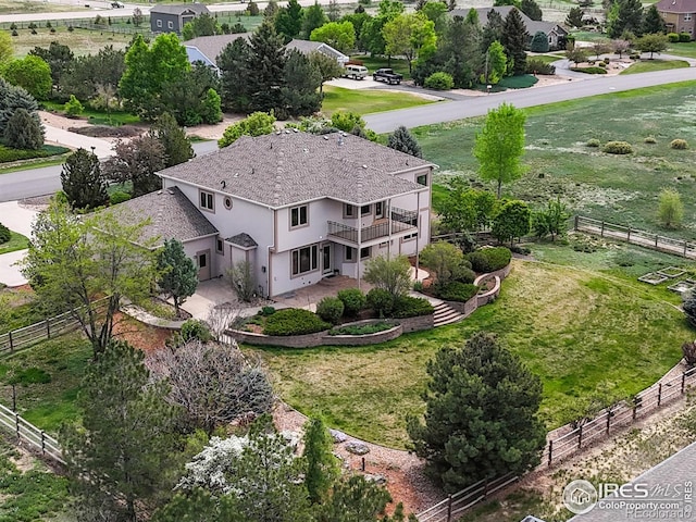 view of subject property