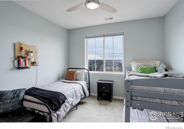 12917 Fox St, Broomfield, CO 80020 - bedroom featuring carpet flooring, a ceiling fan, and baseboards