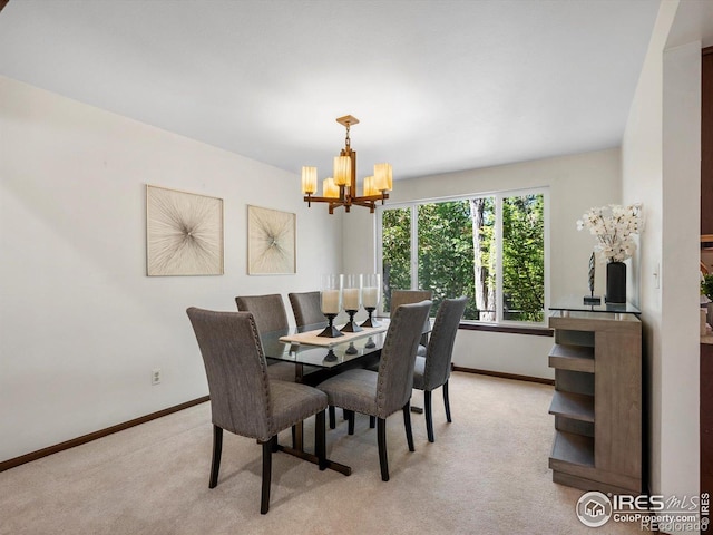 4311 Pali Way, Boulder, CO 80301 - carpeted dining space with a chandelier and baseboards