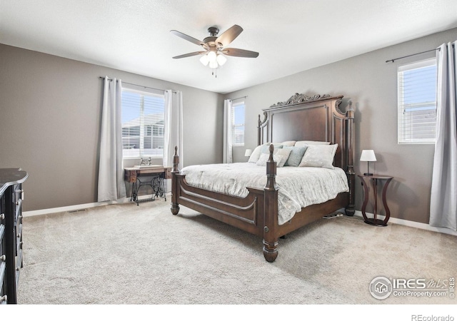 1471 Sabin Ct, Berthoud, CO 80513 - bedroom with carpet, baseboards, and ceiling fan
