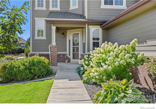 8265 Blackwood Dr, Windsor, CO 80550 - entrance to property with brick siding