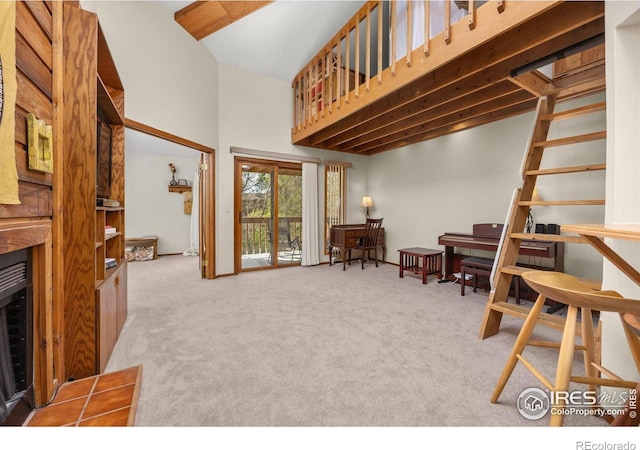 2962 Shadow Creek Dr # 308, Boulder, CO 80303 - sitting room with carpet flooring and a high ceiling