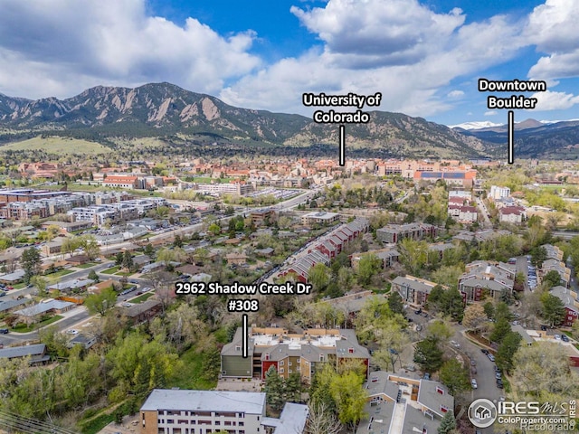 2962 Shadow Creek Dr # 308, Boulder, CO 80303 - view of property location featuring a mountain backdrop