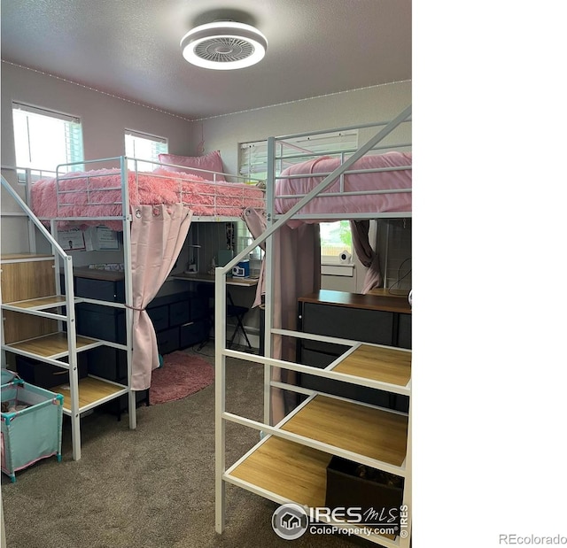 bedroom featuring carpet flooring