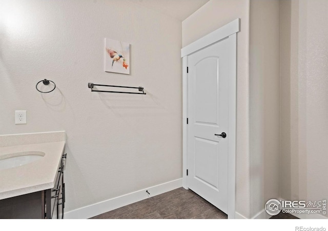 5063 Prairie Lark Ln, Severance, CO 80615 - bathroom featuring vanity and baseboards