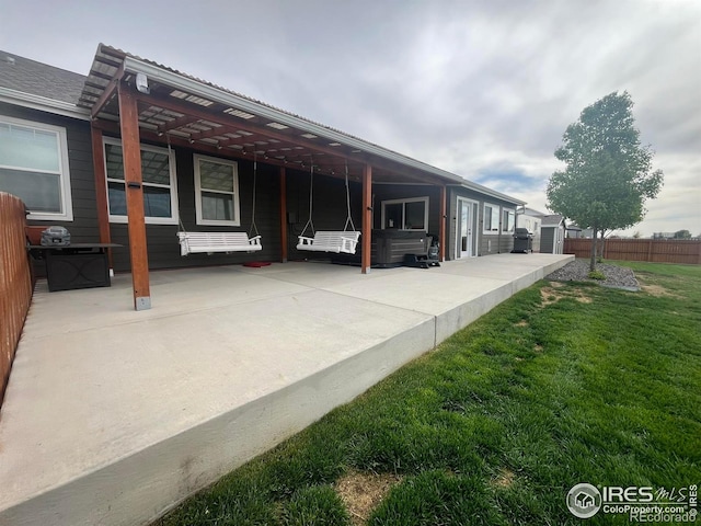5063 Prairie Lark Ln, Severance, CO 80615 - back of property with a patio area