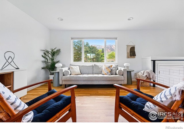 1350 Lehigh St, Boulder, CO 80305 - living room featuring wood finished floors and recessed lighting