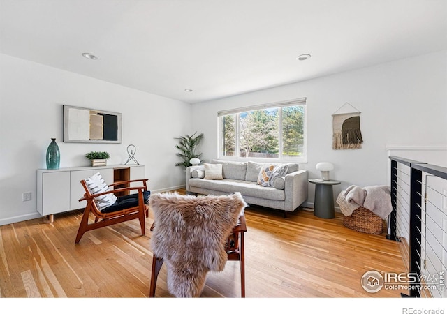 1350 Lehigh St, Boulder, CO 80305 - living area featuring light wood-style floors, baseboards, and recessed lighting
